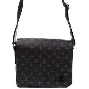 Louis Vuitton Monogram Eclipse Black District NM Shoulder Bag